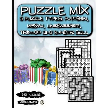 Puzzle Mix: 5 Puzzle types: Futoshiki, Masyu, Linesweeper, Trinudo and Number Ball.
