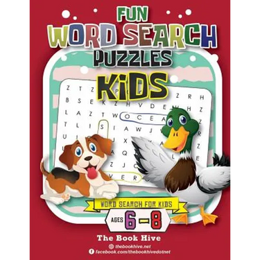 Fun Word Search Puzzles Kids: Word Search for Kids Ages 6-8