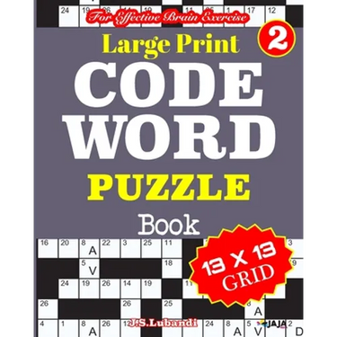 Large Print CODEWORD PUZZLE Book; Vol. 2