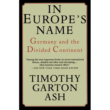 In Europe's Name: Germany and the Divided Continent