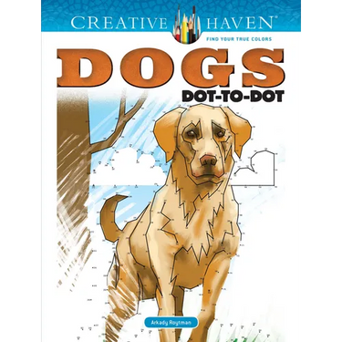 Creative Haven Dogs Dot-To-Dot Coloring Book