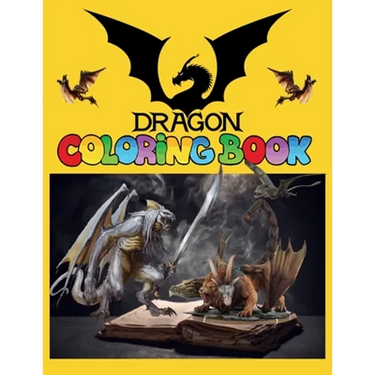 Dragon Coloring Book: Dragon Jumbo Coloring & Activity Book. Fantastic 47 Unique coloring Design Great Stress Relief Coloring Books.