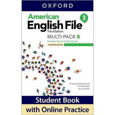 American English File Level 3 Student Book/Workbook Multi-Pack B with Online Practice