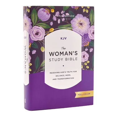 Kjv, the Woman's Study Bible, Hardcover, Red Letter, Full-Color Edition, Comfort Print: Receiving God's Truth for Balance, Hope, and Transformation