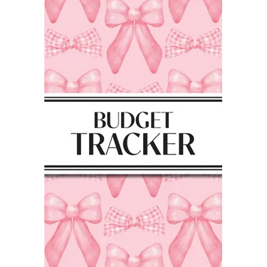 Budget Tracker (Pink Bows): 6"x9" Monthly Finance Organizer for Expenses, Savings, and Debt; Manage Your Money Notebook