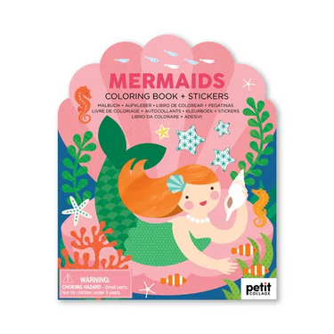 Coloring Book with Stickers Mermaids