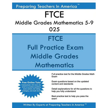 FTCE Middle Grades Mathematics 5-9 025: FTCE 025 Exam