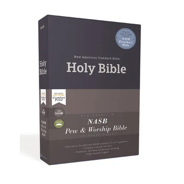 Nasb, Pew and Worship Bible, Hardcover, Blue, 1995 Text, Comfort Print