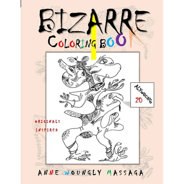 Bizarre: Coloring Book: Abstract Shapes, Wondrous Figures, and Artistic Shadows.