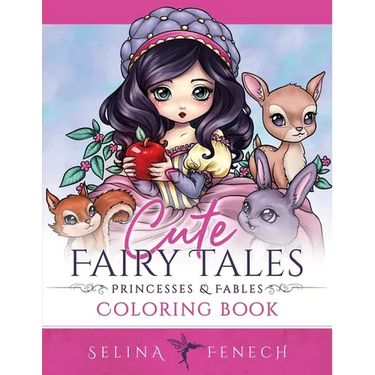 Cute Fairy Tales, Princesses, and Fables Coloring Book