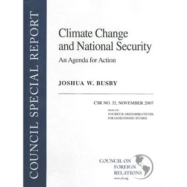 Climate Change and National Security: An Agenda for Action