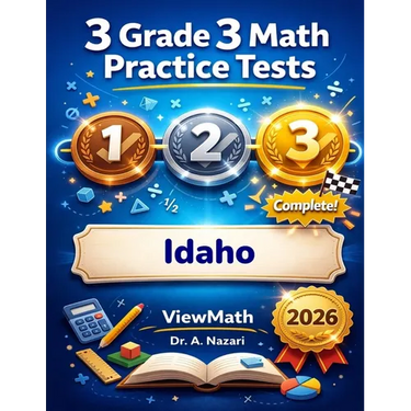 3 Idaho ISAT Grade 3 Math Practice Tests: Full-Length Test Prep with Detailed Answer Explanations