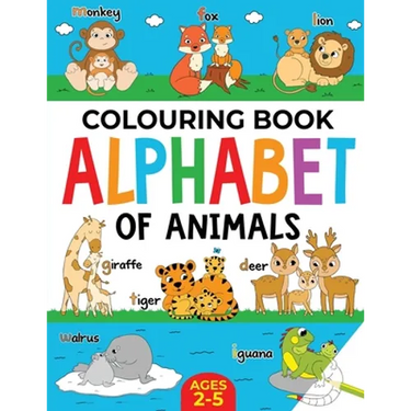 Animal Colouring Book for Children: Alphabet of Animals: Age 2-5