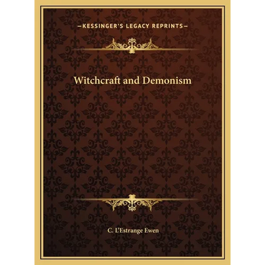 Witchcraft and Demonism