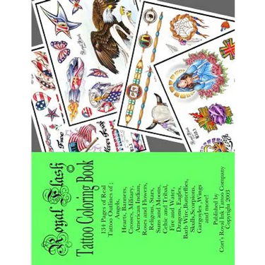 Royal Flash Tattoo Coloring Book: Royal Flash Tattoo Coloring Book