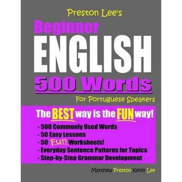 Preston Lee's Beginner English 500 Words For Portuguese Speakers