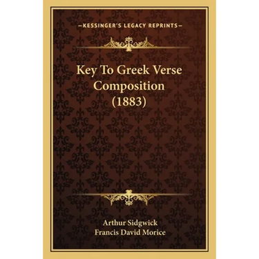 Key To Greek Verse Composition (1883)