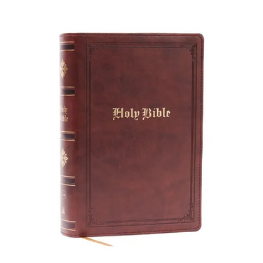 KJV Holy Bible: Personal Size Giant Print, Brown Leathersoft, Red Letter, Comfort Print: King James Version