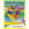 Country Farm Scenes Color By Number For Adults - Nature, Animal and Easy Designs - Adult Coloring Book