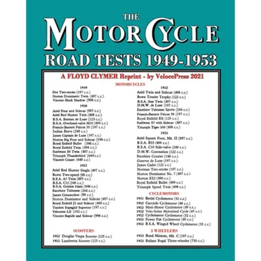 MOTORCYCLE ROAD TESTS 1949-1953 (From the Motor Cycle magazine UK)