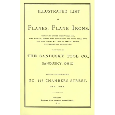 Sandusky Tool Co. 1877 Catalog