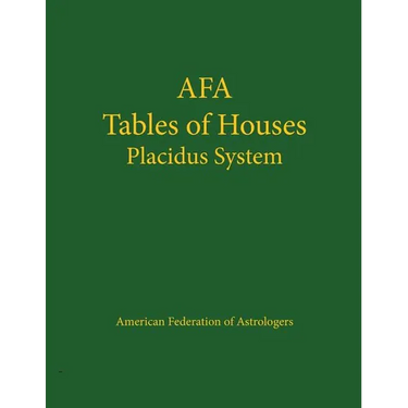 Tables of Houses Placidus System