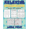 Relaxing Variety Puzzle Book for Adults Large Print: Explore The World of Stress Management and Mental Wellness