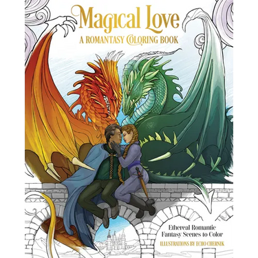 Magical Love: A Romantasy Coloring Book: Ethereal Romantic Fantasy Scenes to Color