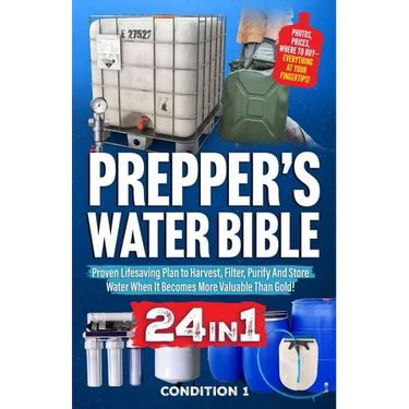 Prepper's Water Bible: Proven Lifesaving Plan to Harvest, Filter, Purify And Store Water When It Becomes More Valuable Than Gold!