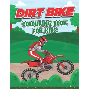 Dirt Bike Coloring Book for Kids: This Book Stress Relief Easy Coloring Book For Little Children