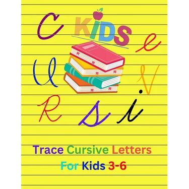 Trace Cursive Letters For Kids 3- 6