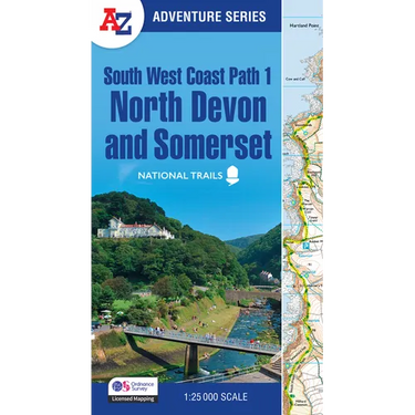 South West Coast Path - North Devon & Somerset: With Ordnance Survey Mapping