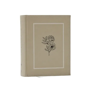 Nkjv, Journal the Word Bible, Large Print: Reflect, Journal or Create Art Next to Your Favorite Verses (Stone Leathersoft Over Board, Red Letter)