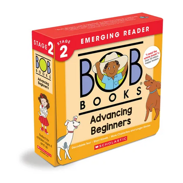 Bob Books - Advancing Beginners Box Set of 12 Paperbacks Decodable Phonics Books, Ages 4 and Up, Kindergarten (Stage 2: Emerging Reader)