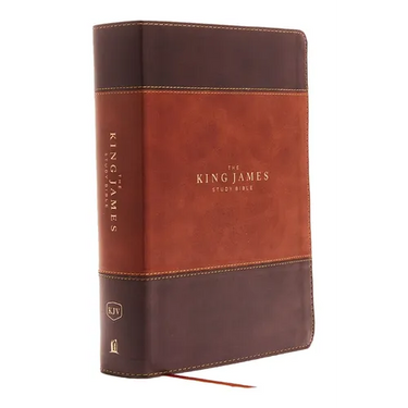 The King James Study Bible, Imitation Leather, Brown, Full-Color Edition