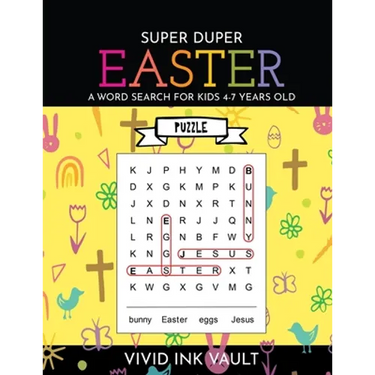 SUPER DUPER Easter - A Word Search for Kids 4-7 Years Old