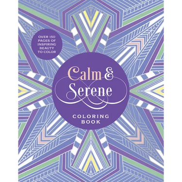Calm & Serene Coloring Book: Over 150 Pages of Inspiring Beauty to Color with Beautiful Sprayed Edges