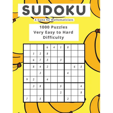 Sudoku A Game for Mathematicians 1000 Puzzles Very Easy to Hard Difficulty