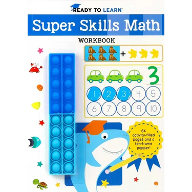 Ready to Learn: Super Skills Math Workbook with Ten-Frame Popper