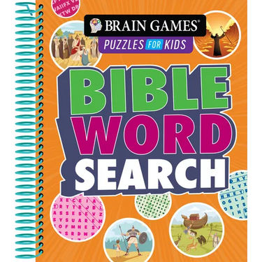 Brain Games Puzzles for Kids - Bible Word Search (Ages 5 to 10)