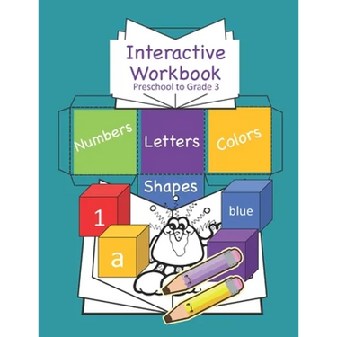 Interactive Workbook Preschool to Grade 3: Interactive Activity Book For Ages 4-8