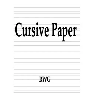 Cursive Paper: 200 Pages 8.5" X 11"