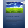 MCSA Cloud Infrastructure Lab Guide: 70-534 Exam: Architecting Microsoft Azure Solutions