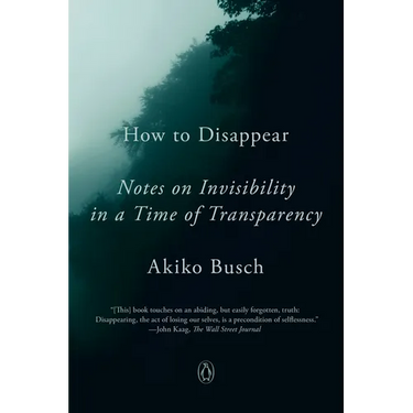 How to Disappear: Notes on Invisibility in a Time of Transparency