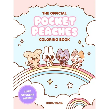 The Official Pocket Peaches Coloring Book: Cozy Coloring and Cute Stickers