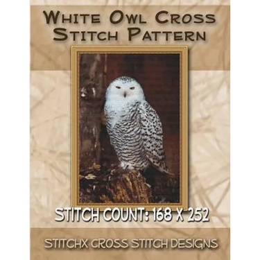 White Owl Cross Stitch Pattern