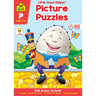 School Zone Picture Puzzles Workbook with Stickers