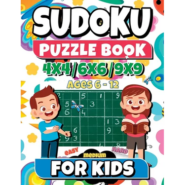 SUDOKU Puzzle Book for kids ages 6-12