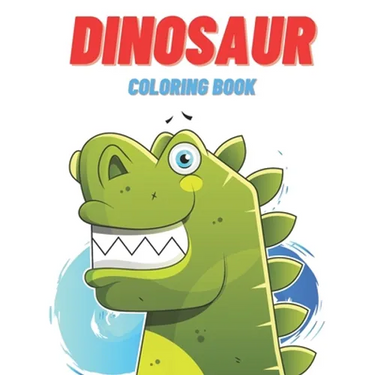 Dinosaur Coloring Book: Jumbo Kids Coloring Book With Dinosaur Facts Paperback