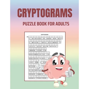 Cryptograms Puzzle Book for Adults: Brain Health Puzzle Book for Adults: Large Print Puzzles to Sharpen Your Mind: Cryptoquips Puzzles